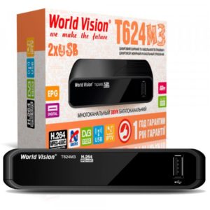 Цифровая приставка World Vision T624 M3 / шнур Т3